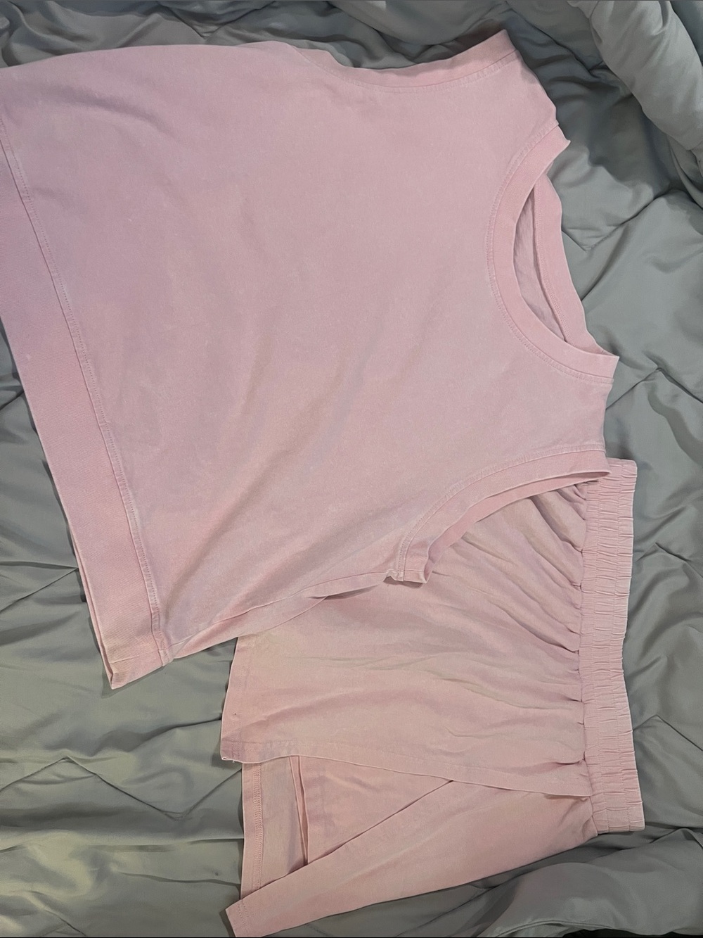 Women's Pink Set - Tank Top & Shorts